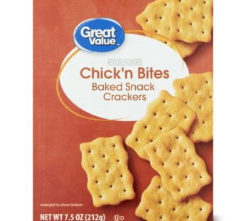 Great Value Chick’n Bites Baked Snack Crackers, 7.5 oz